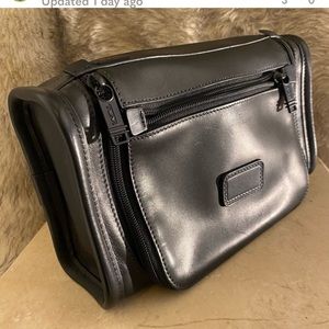 TUMI Leather Toiletry Bag
